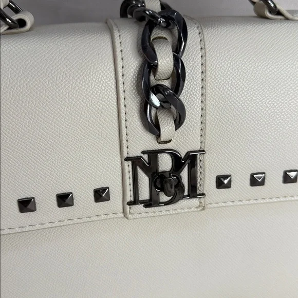 Badgley Mischka Studded Off White Bag - Picture 8 of 11